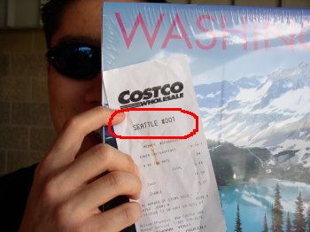 Jerry and Costco store #1 receipt