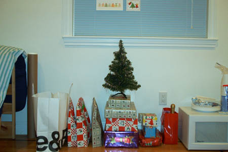 presents under the tree