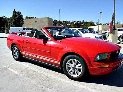 Red Mustang Convertible