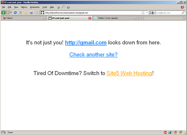 It's not just you! gmail down