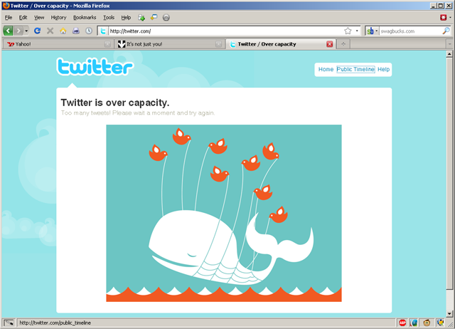 Twitter fail - Over capacity