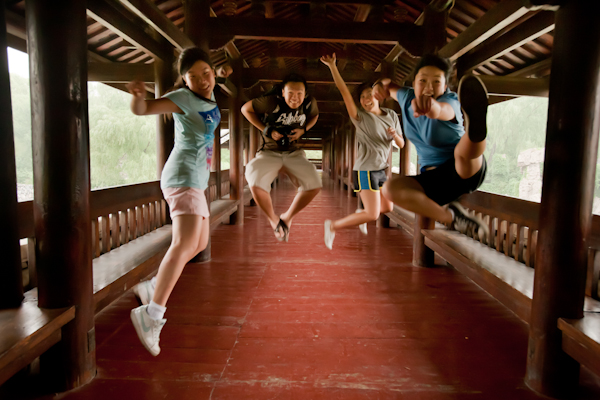 jumping at the ethnic minority park