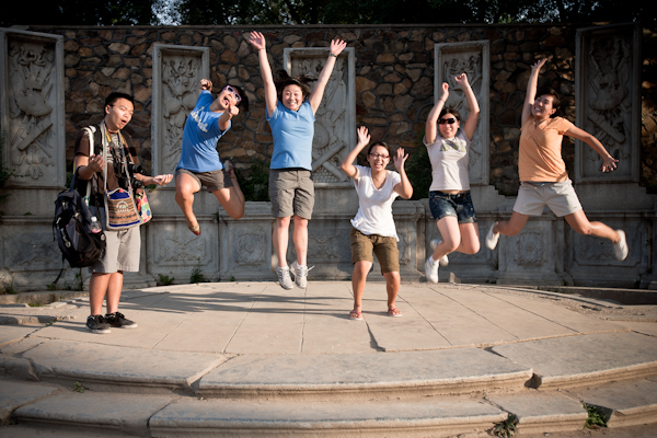 jumping at yuanmingyuan